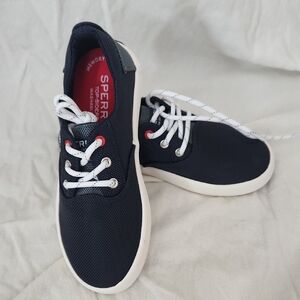 Sperry Boy's Navy and White Sneakers
